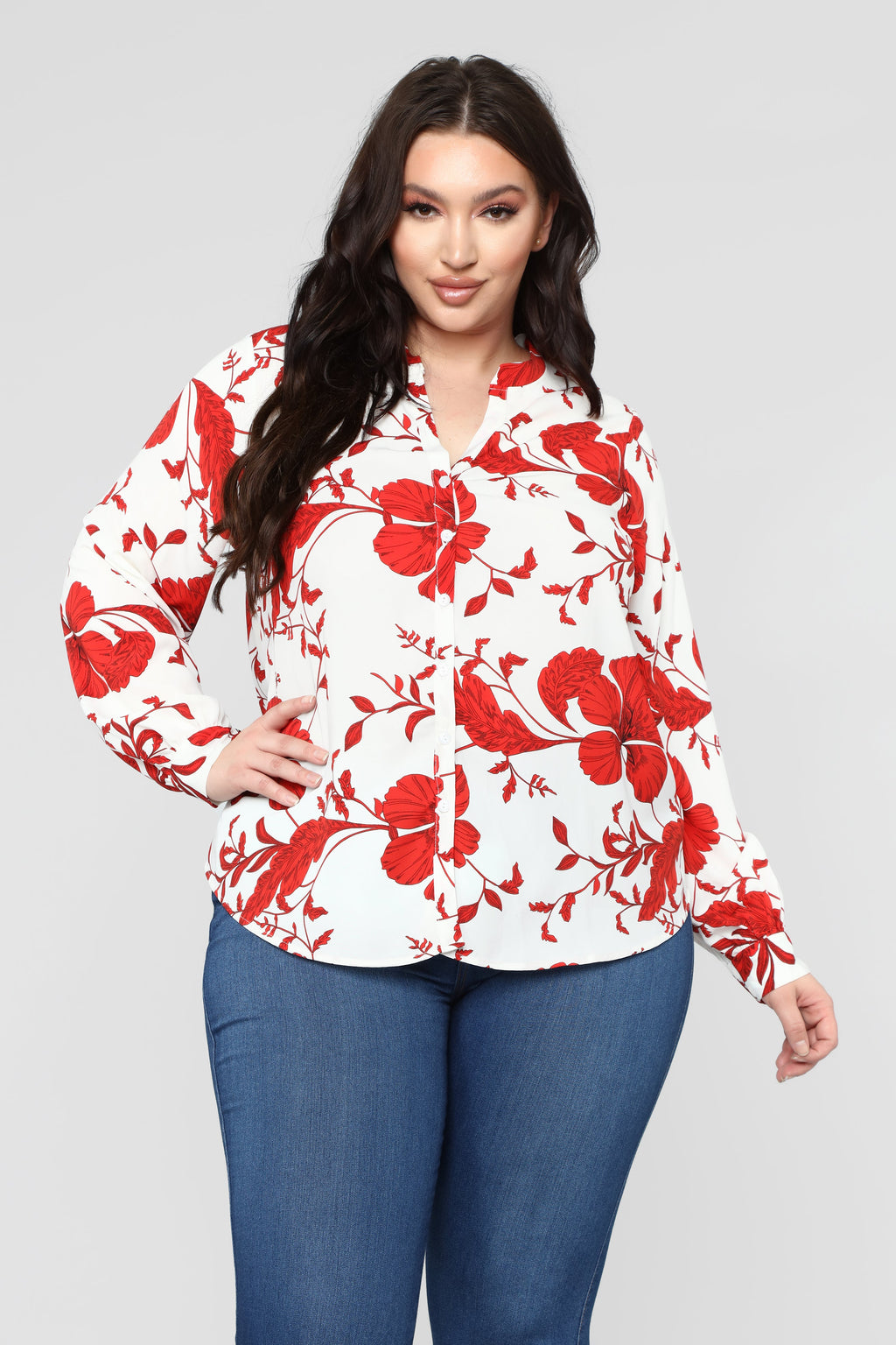 Floral Emotions Top - White/Combo