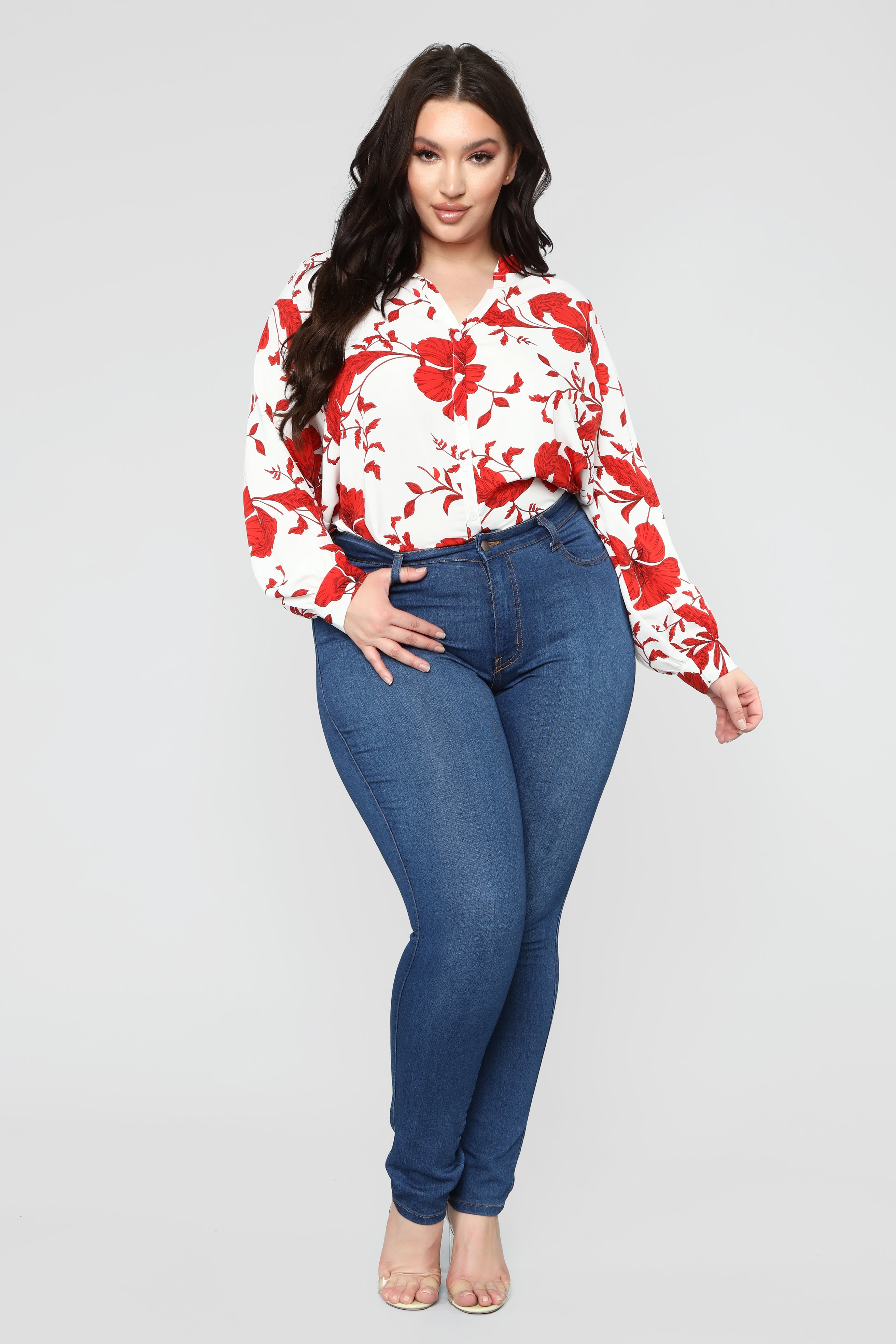 Floral Emotions Top - White/Combo