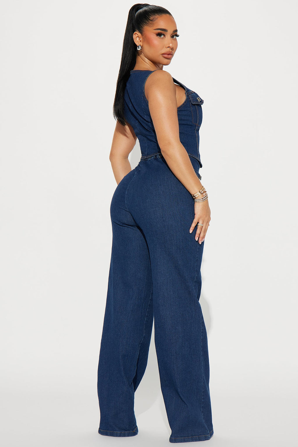 Ride Or Die Denim Pant Set - Medium Wash