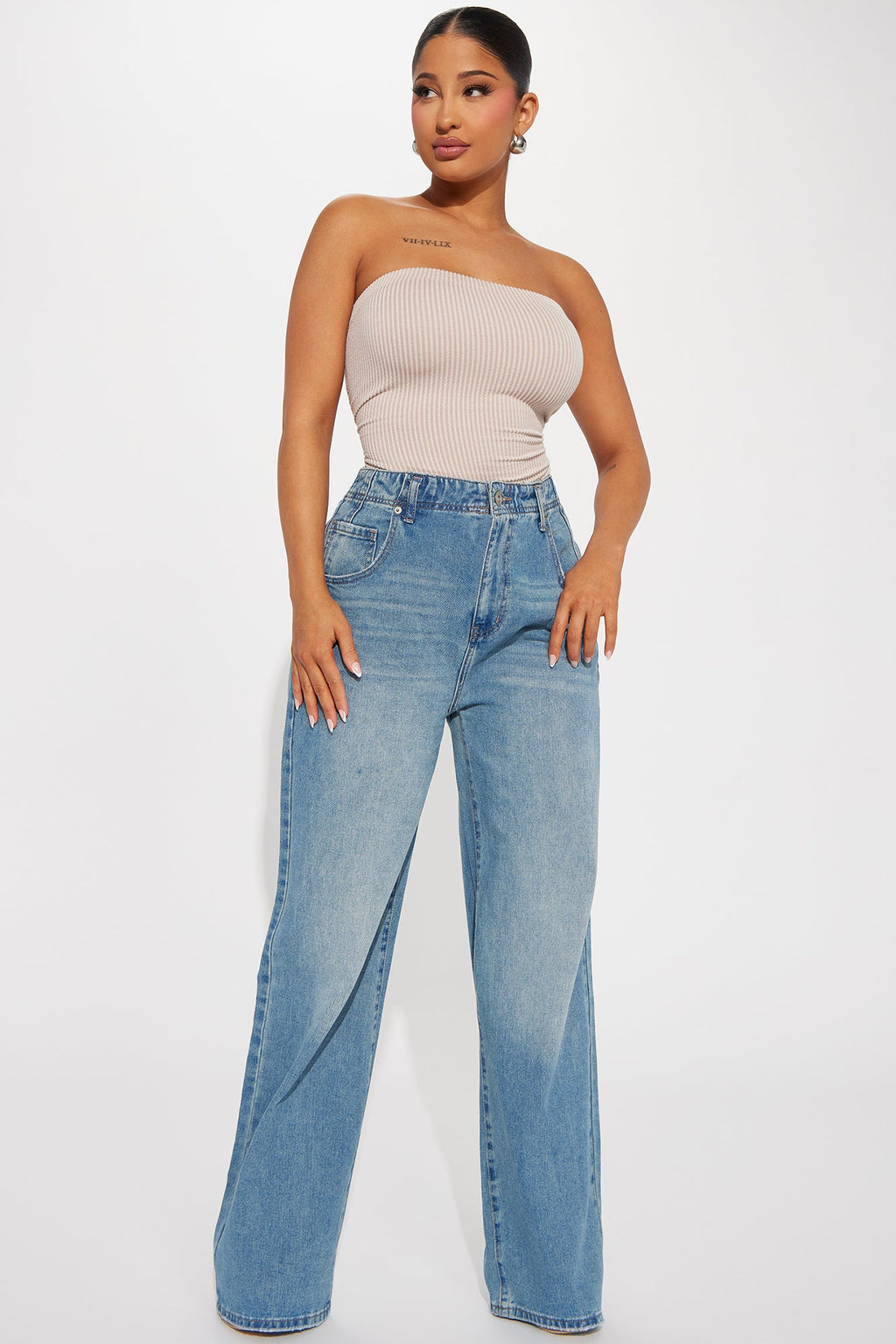 Rylin Ribbed Bodysuit - Oatmeal