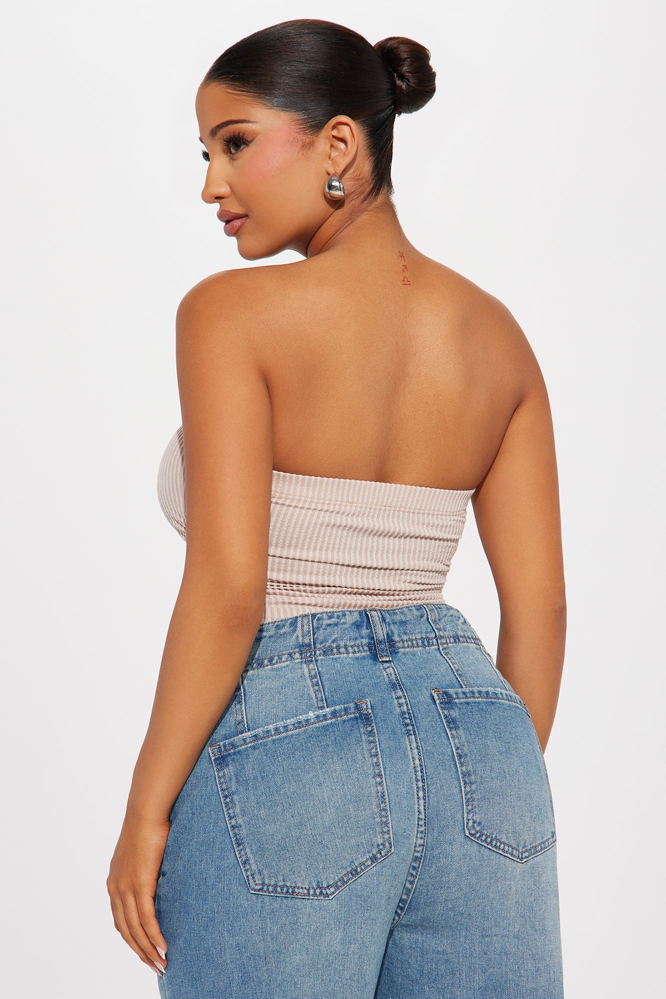 Rylin Ribbed Bodysuit - Oatmeal