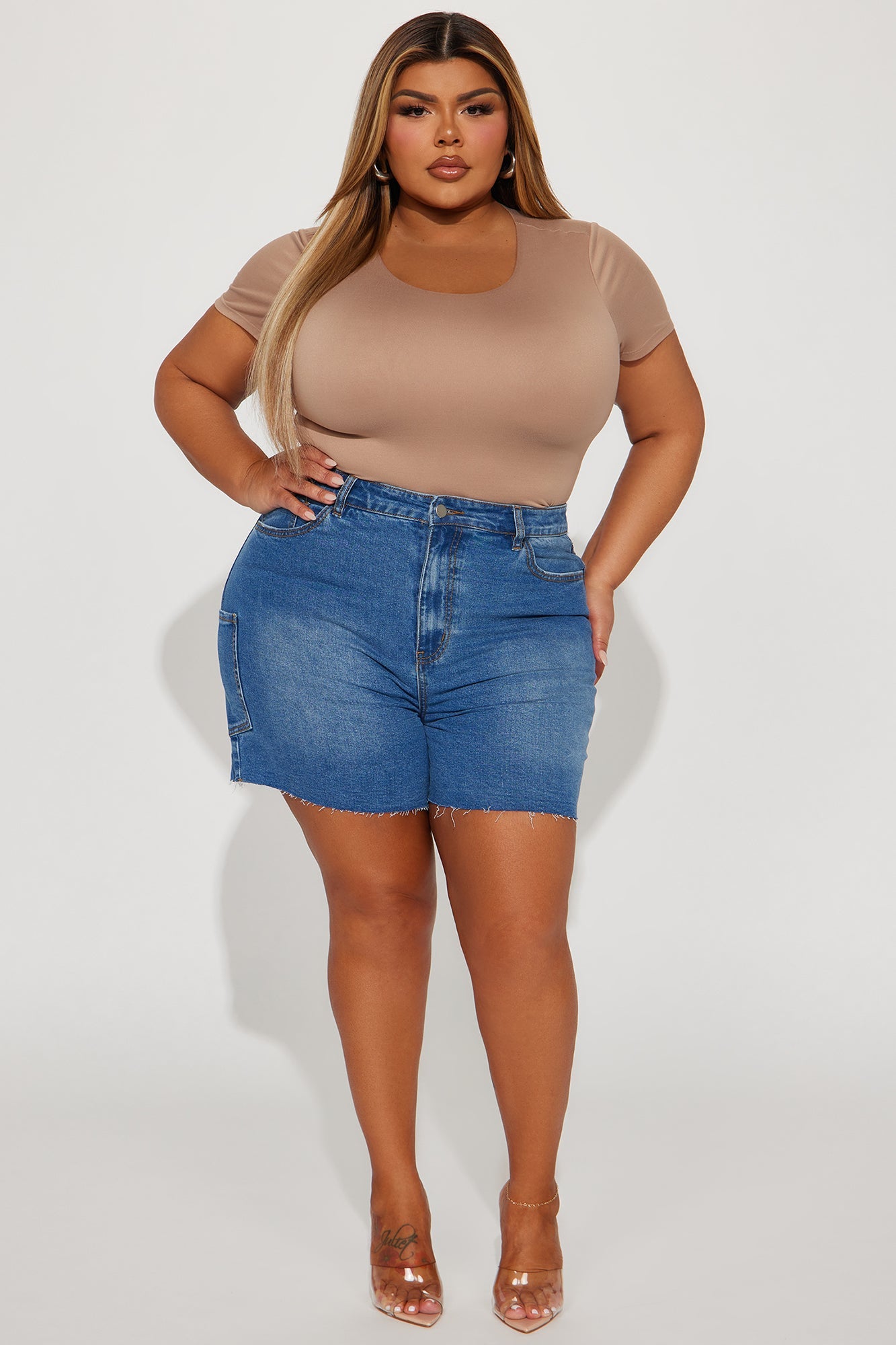 Kayla Double Lined Top - Taupe