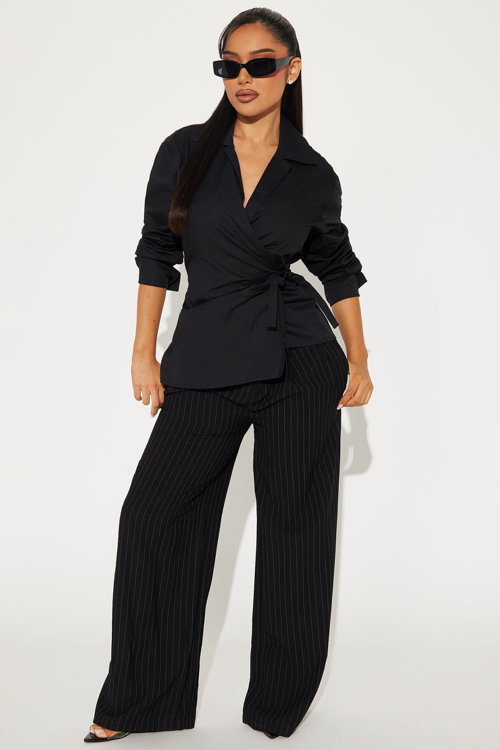 Wild Dreams Poplin Top - Black