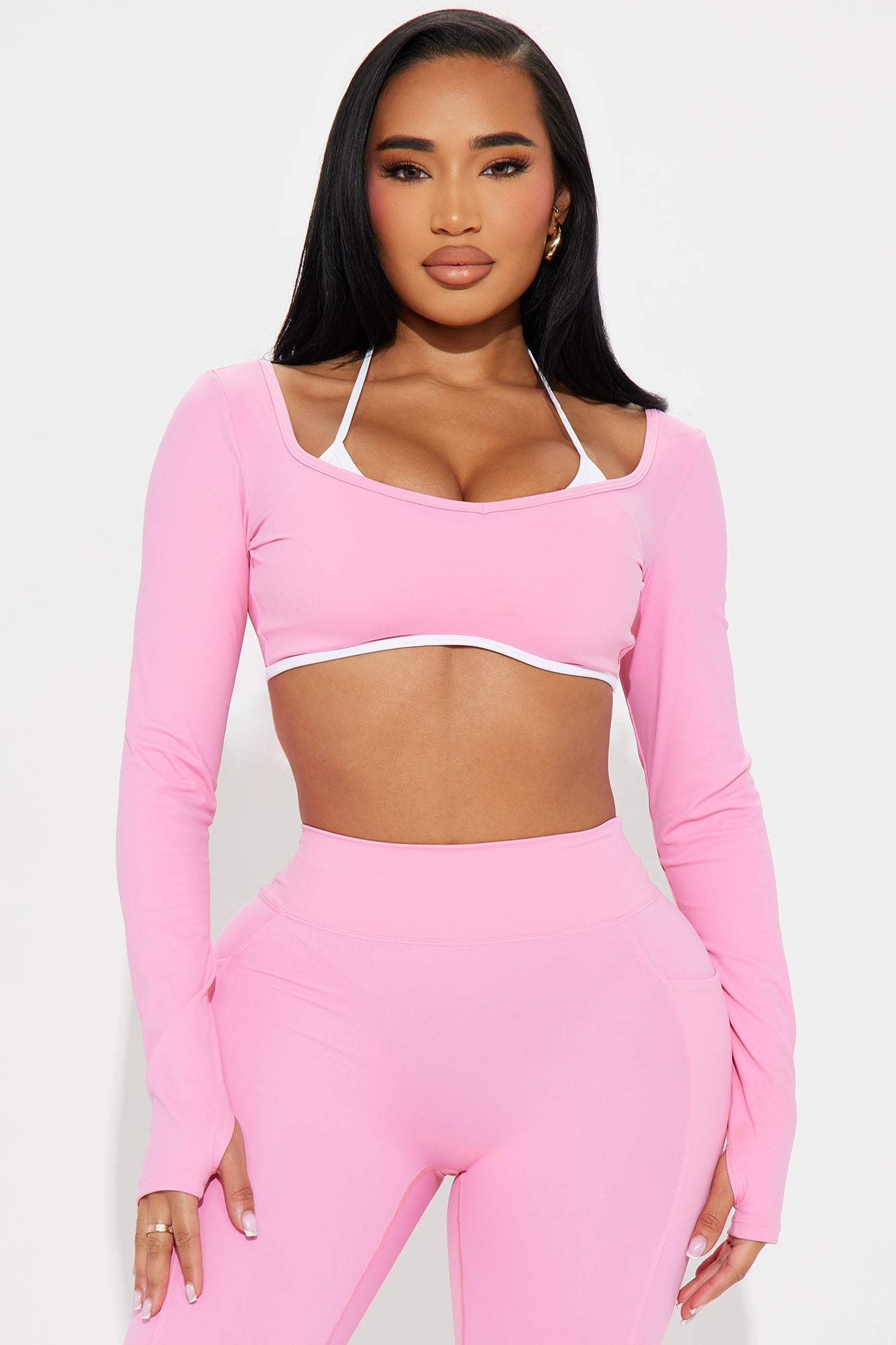 Tennis Club Twofer Active Top - Bubblegum Pink