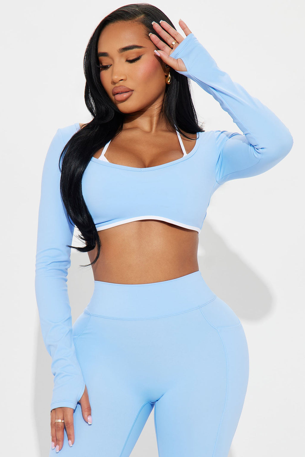 Tennis Club Twofer Active Top - Light Blue