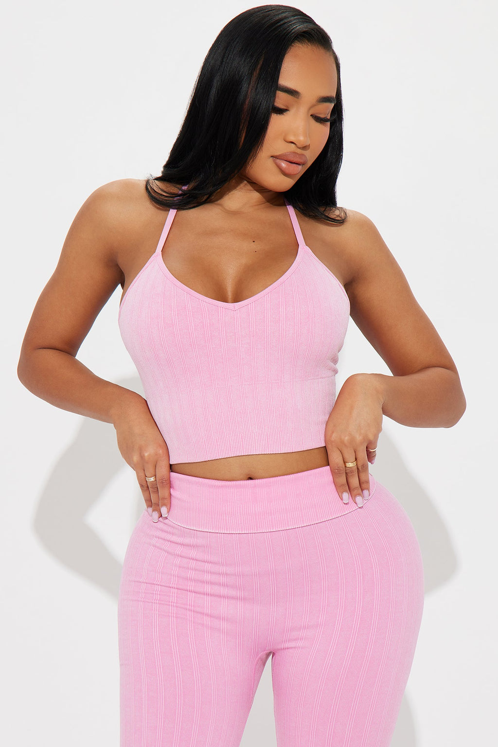 Zen Zest Washed Active Top - Bubblegum Pink