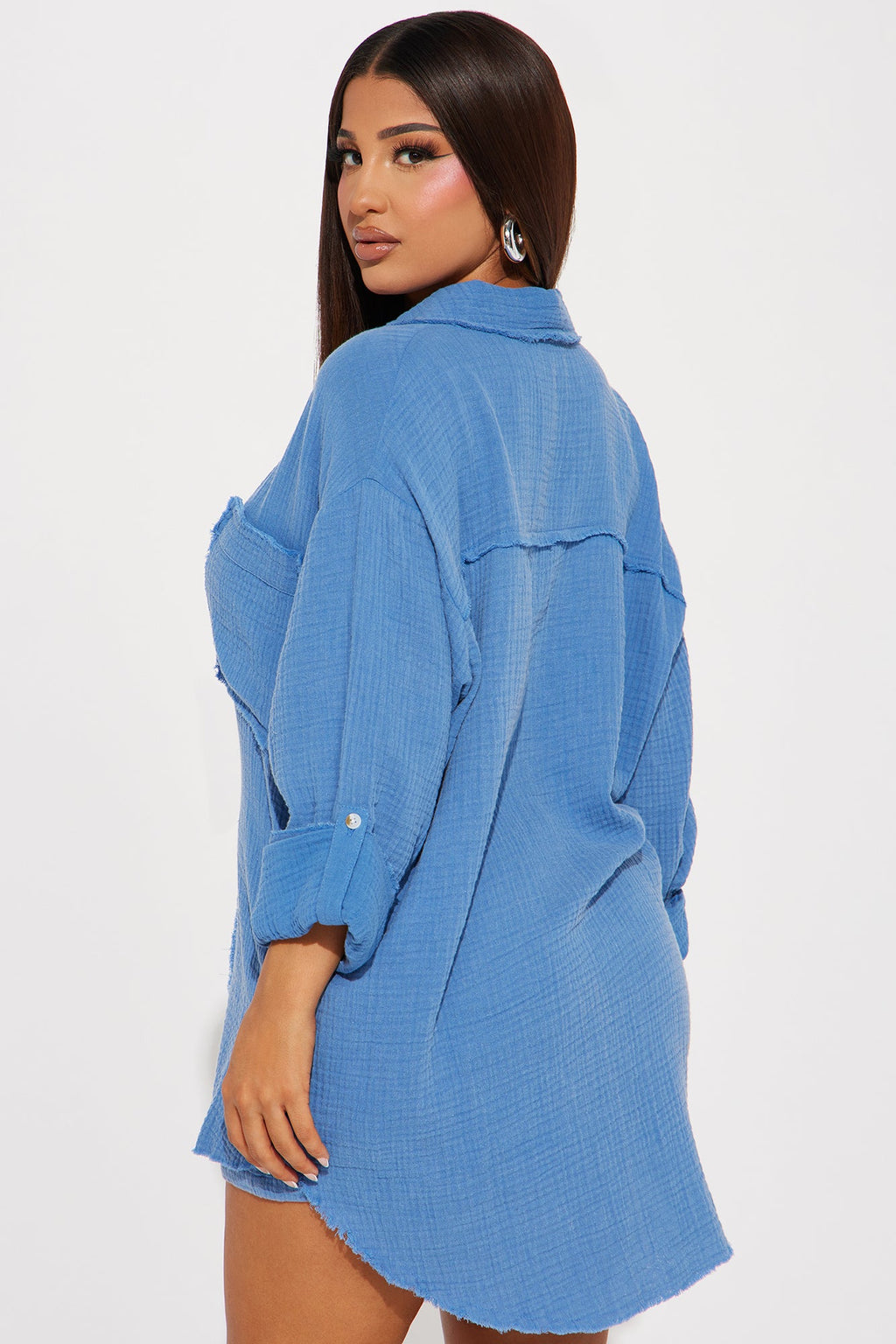 Unforgettable Washed Short Set - Royal