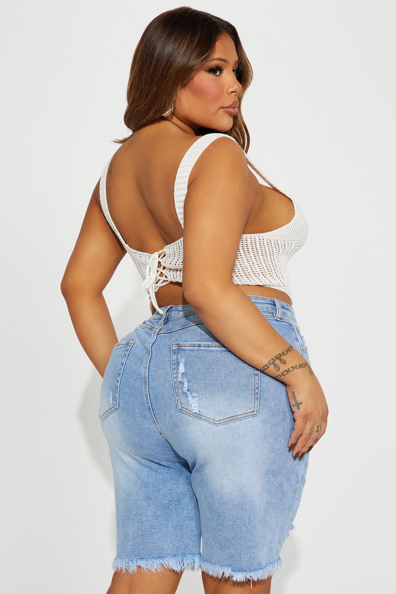 In The Wild Crochet Tank - Off White