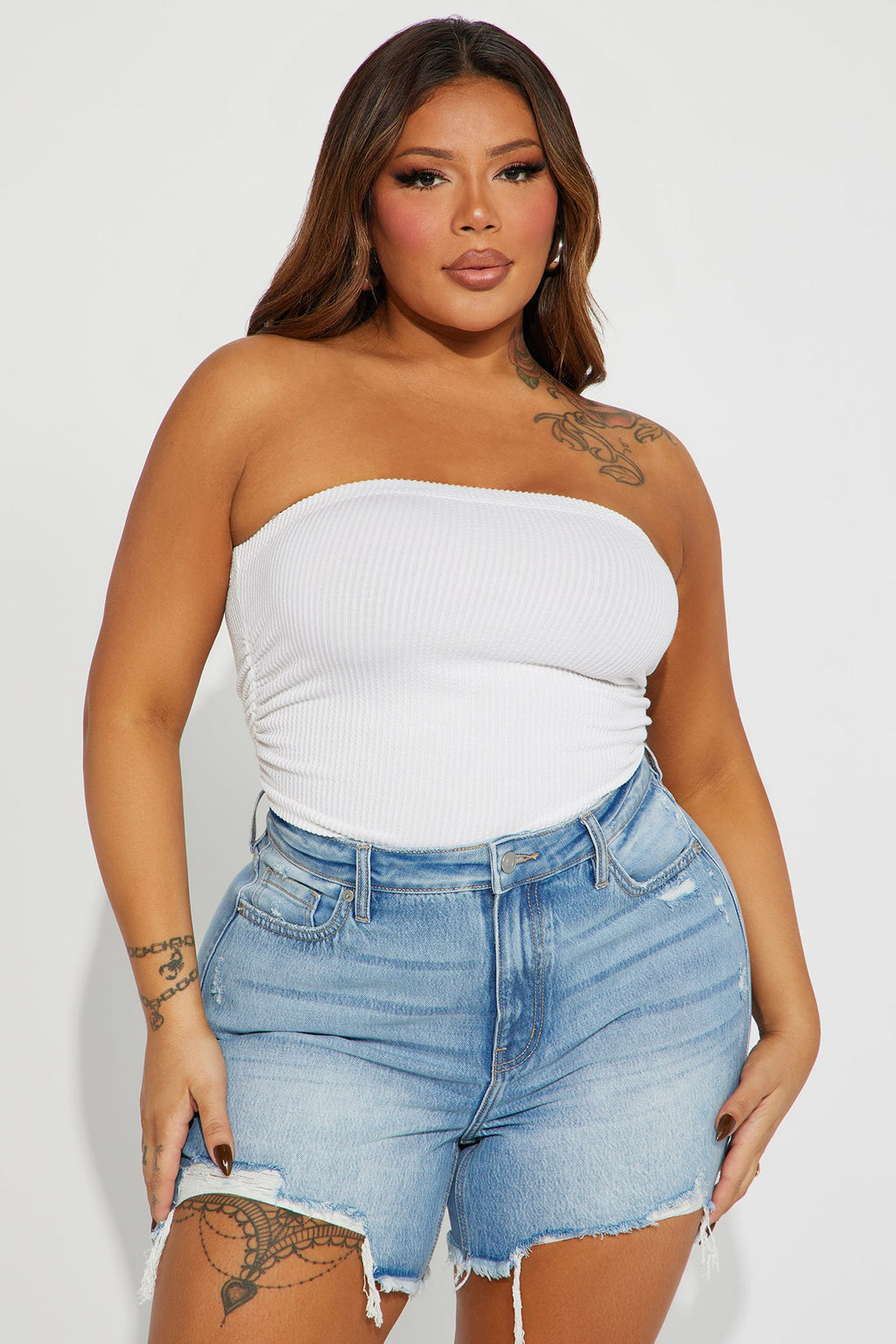 Rylin Ribbed Bodysuit - Ivory