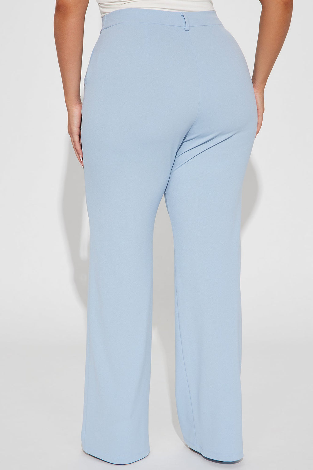 Heidi Wide Leg Trouser Pant - Slate Blue