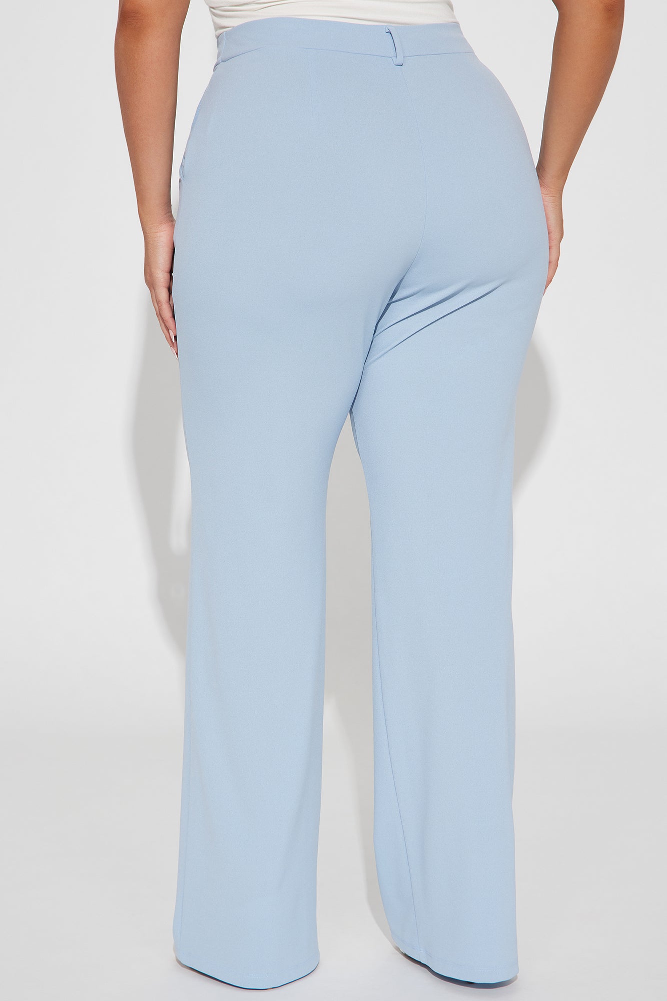 Heidi Wide Leg Trouser Pant - Slate Blue
