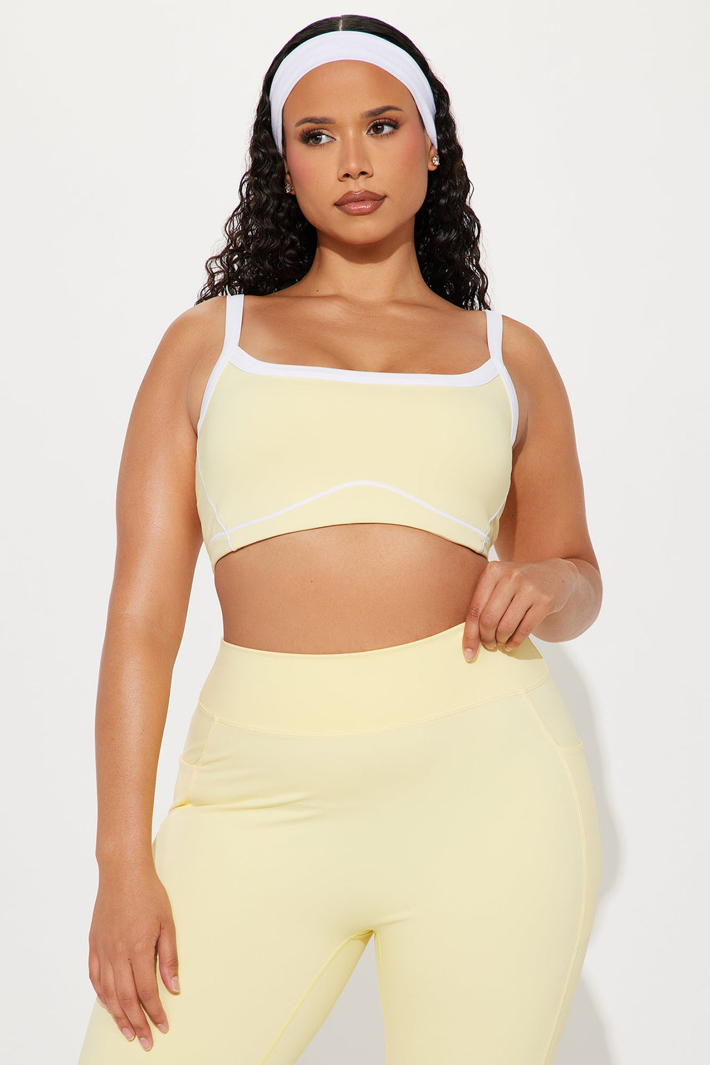 You Got Served Sports Bra - Butter Yellow