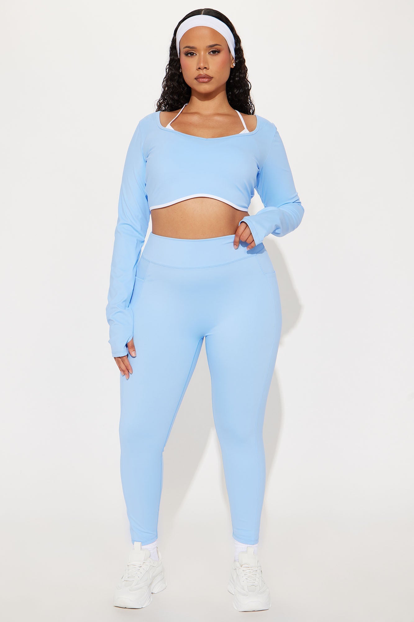 Tennis Club Twofer Active Top - Light Blue