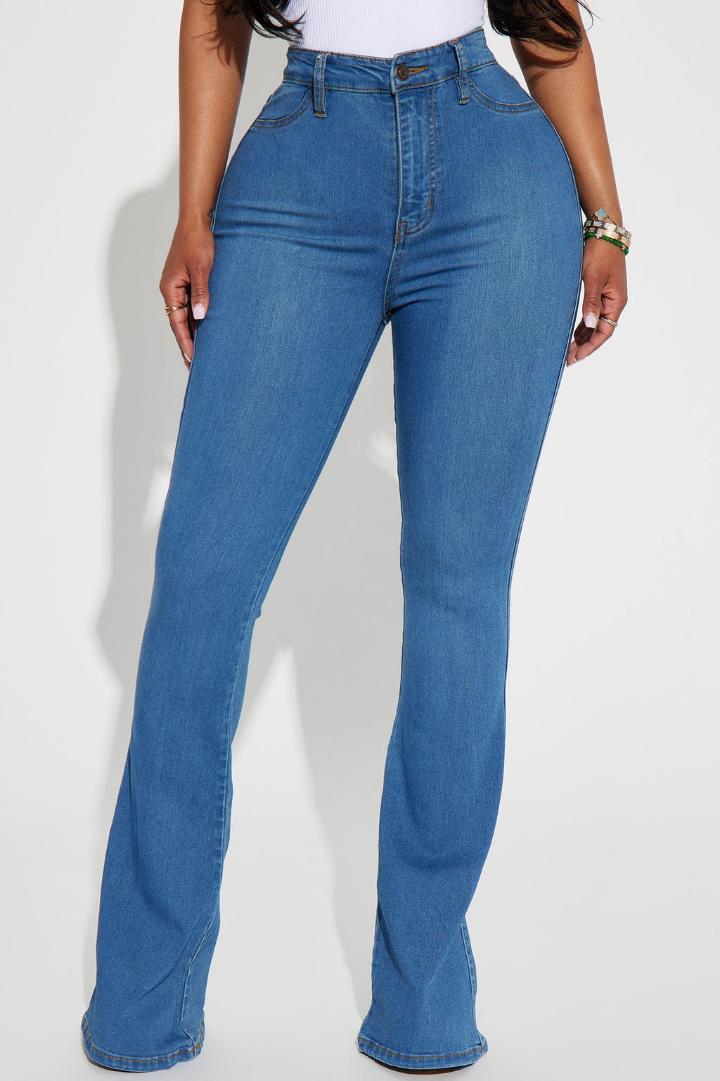 Deep In My Soul Flare Jeans - Medium Blue Wash