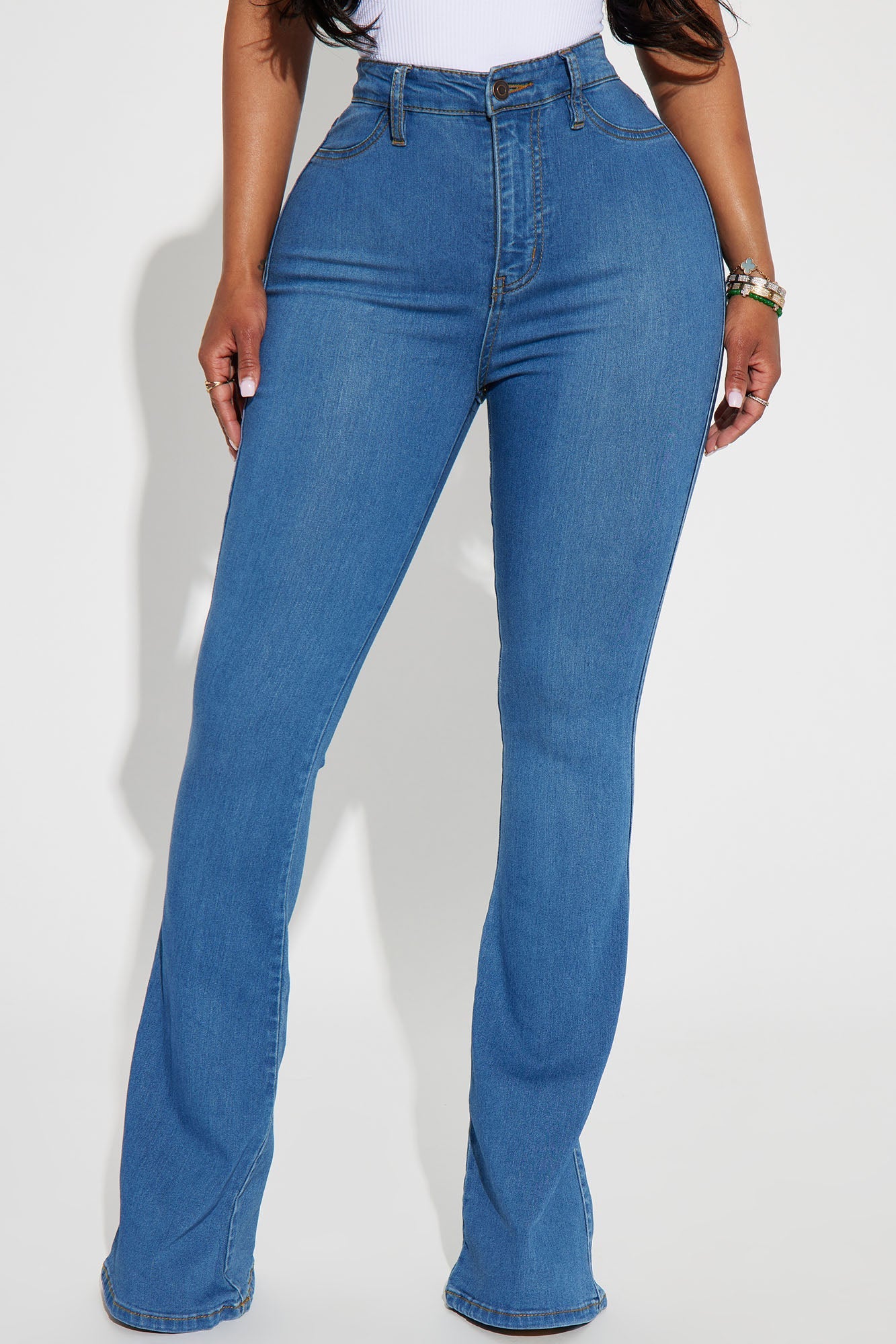Deep In My Soul Flare Jeans - Medium Blue Wash