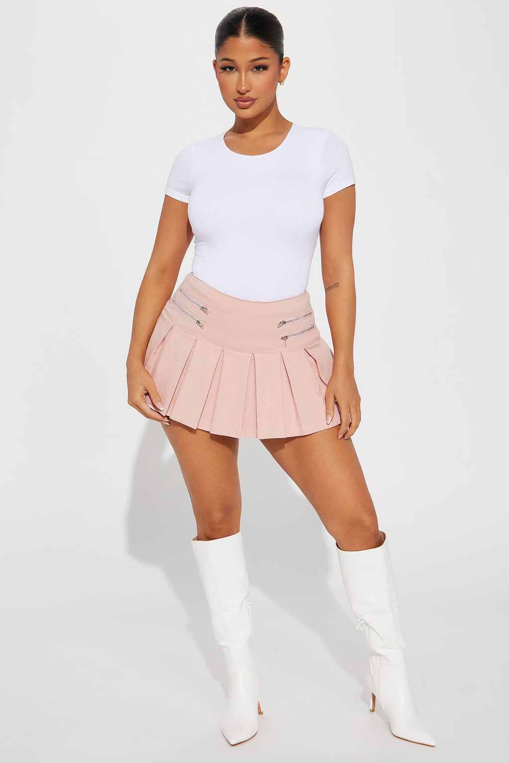 Samara Double Layered Bodysuit - White