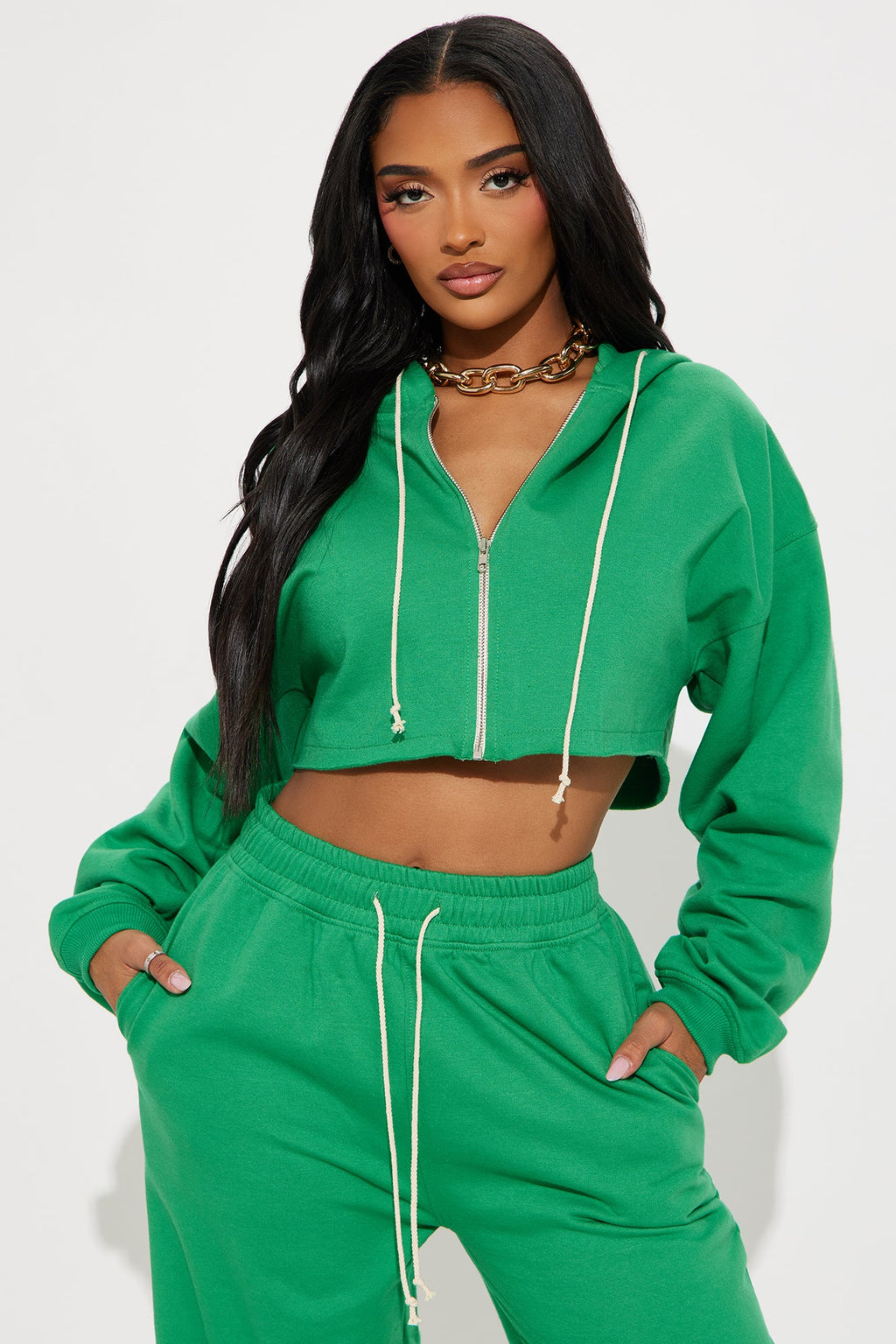 On The Way Sweatpant Set - Green