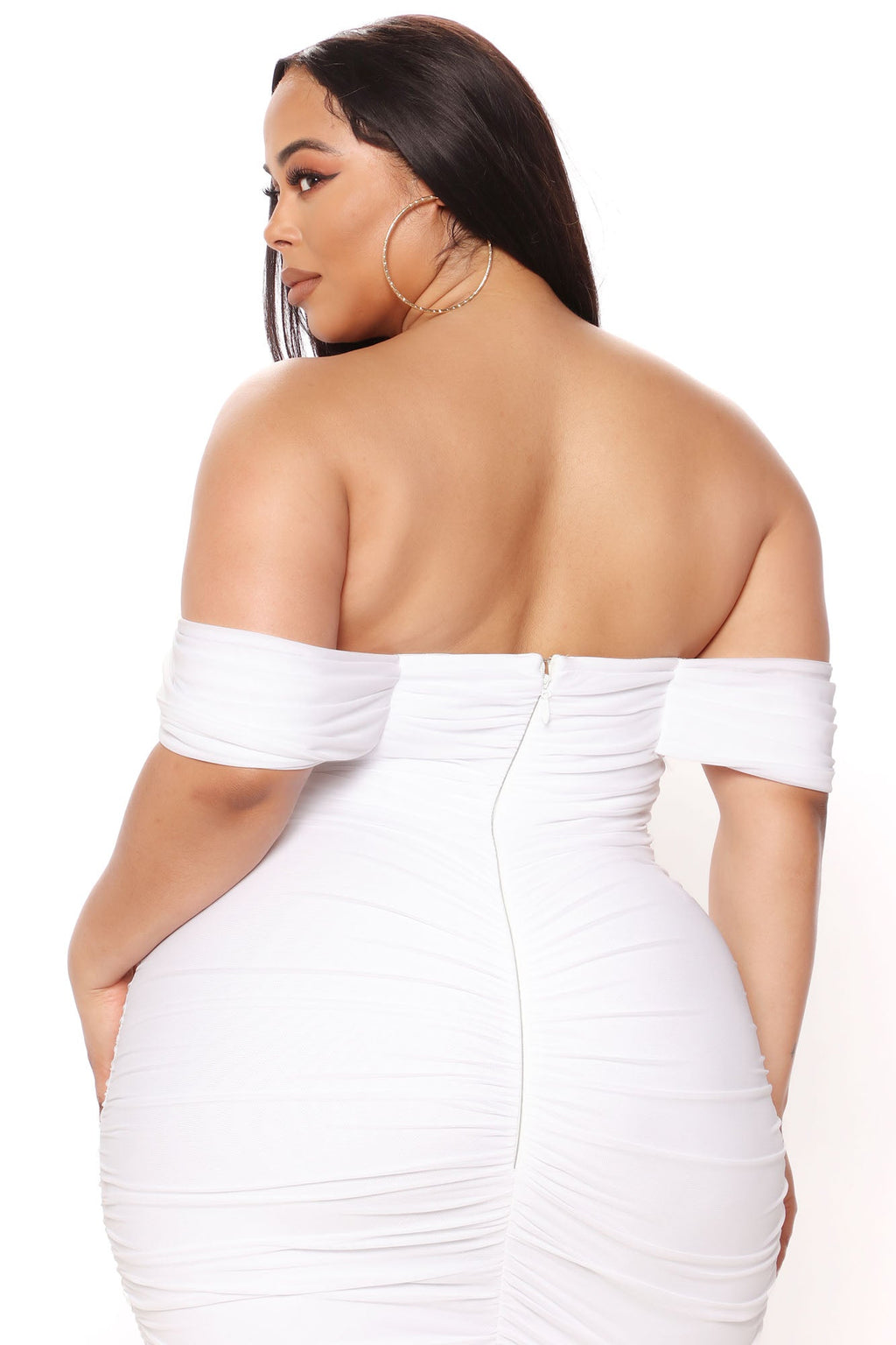 Bad For The Night Bandage Midi Dress - White