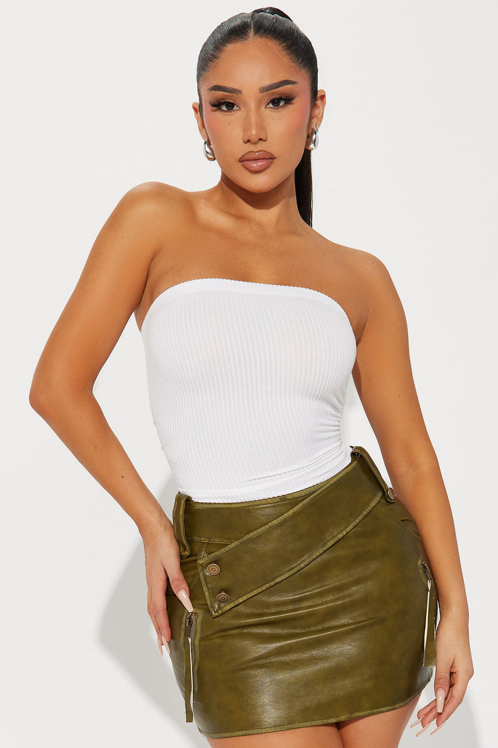Rylin Ribbed Bodysuit - Ivory