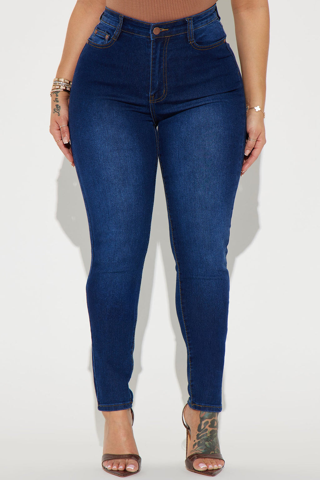 Marilyn High Waisted Skinny Jeans - Dark Wash