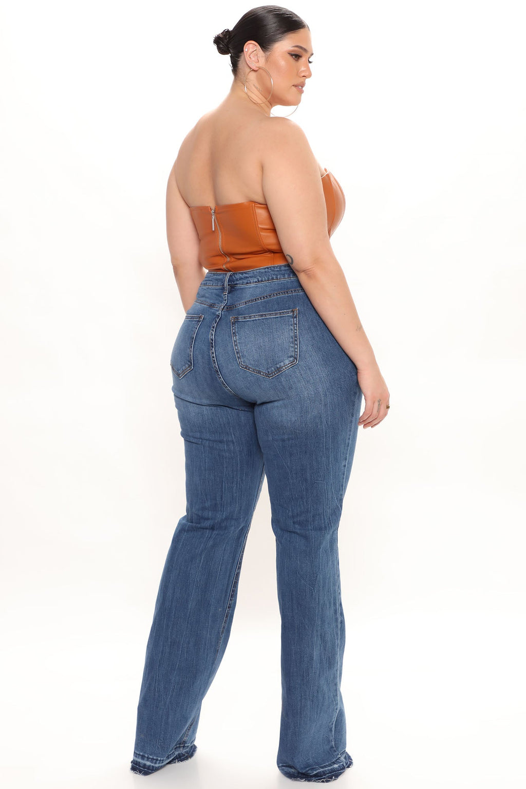 Tall Road Tripper Ripped Stretch Flare Jeans - Dark Wash