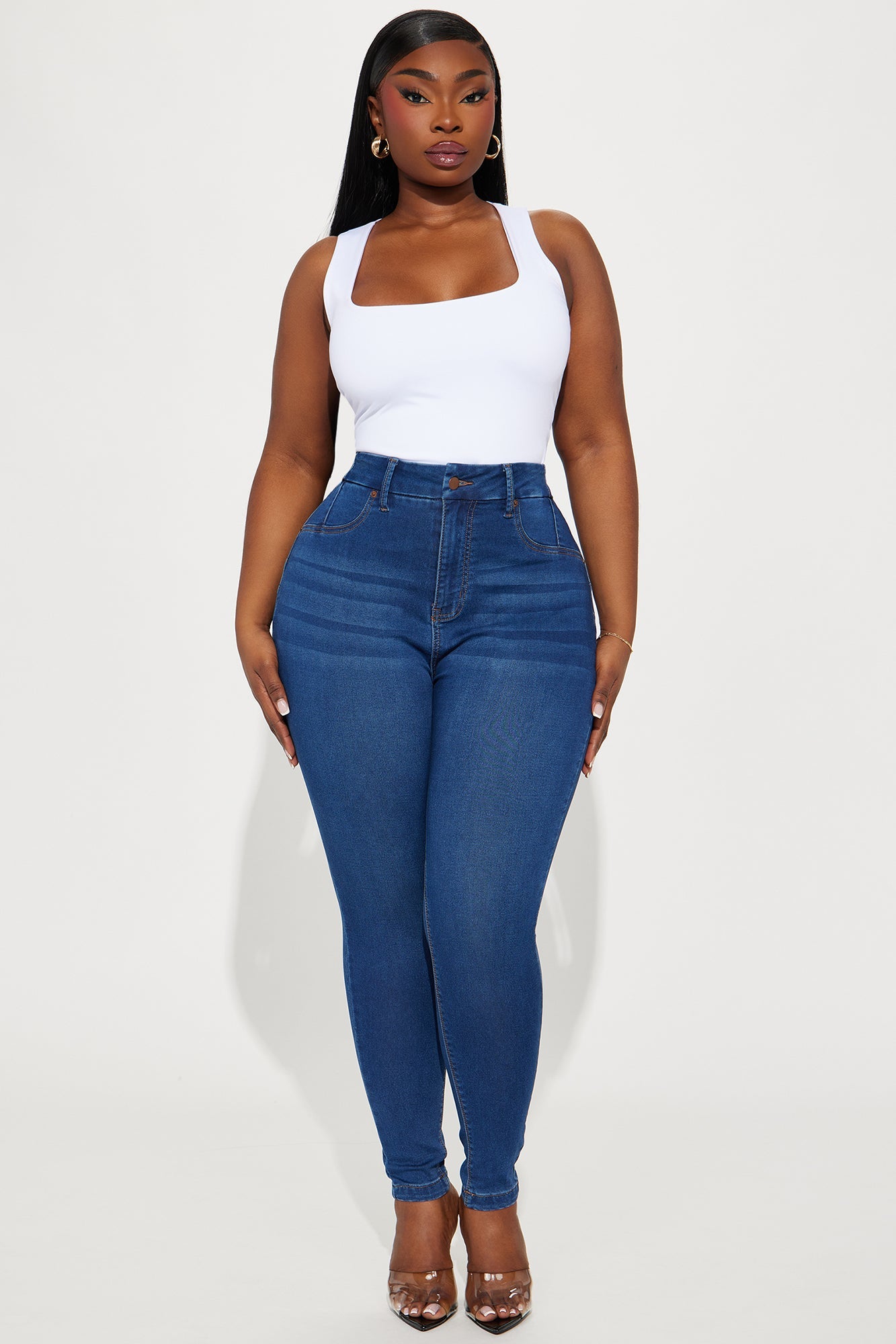 Can't Deny You Sculpting Skinny Jeans - Dark Wash