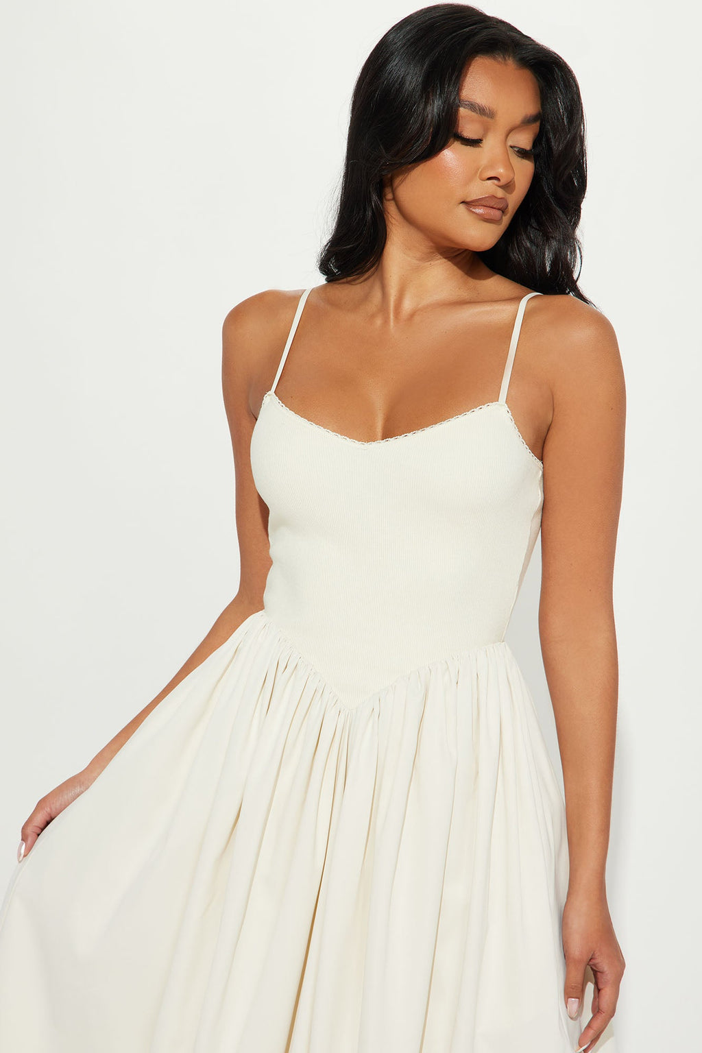Classic Midi Dress - Cream