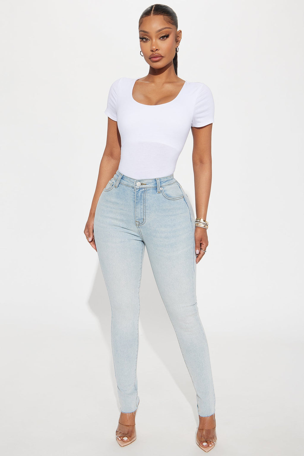 In My Prime High Waist Skinny Jeans - Light Wash