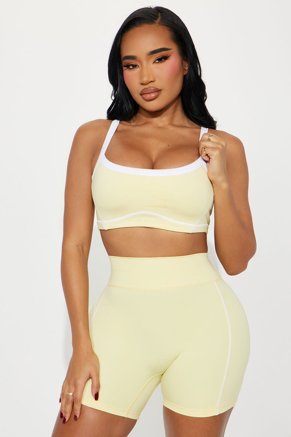 You Got Served Sports Bra - Butter Yellow