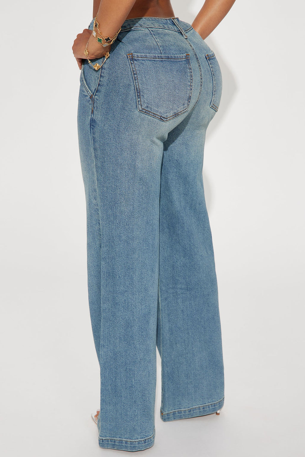Delusional Drop Waist Jeans - Medium Wash