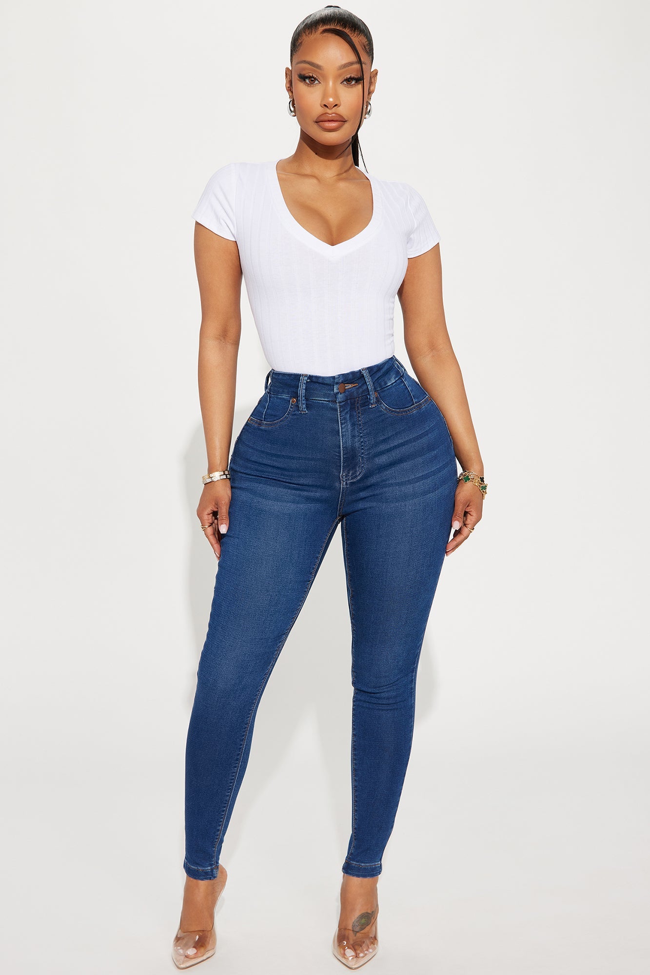 Can't Deny You Sculpting Skinny Jeans - Dark Wash