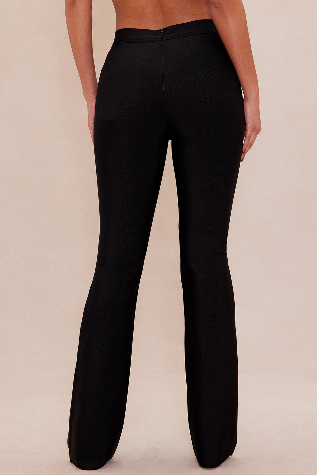Bree Bandage Flare Pant - Black