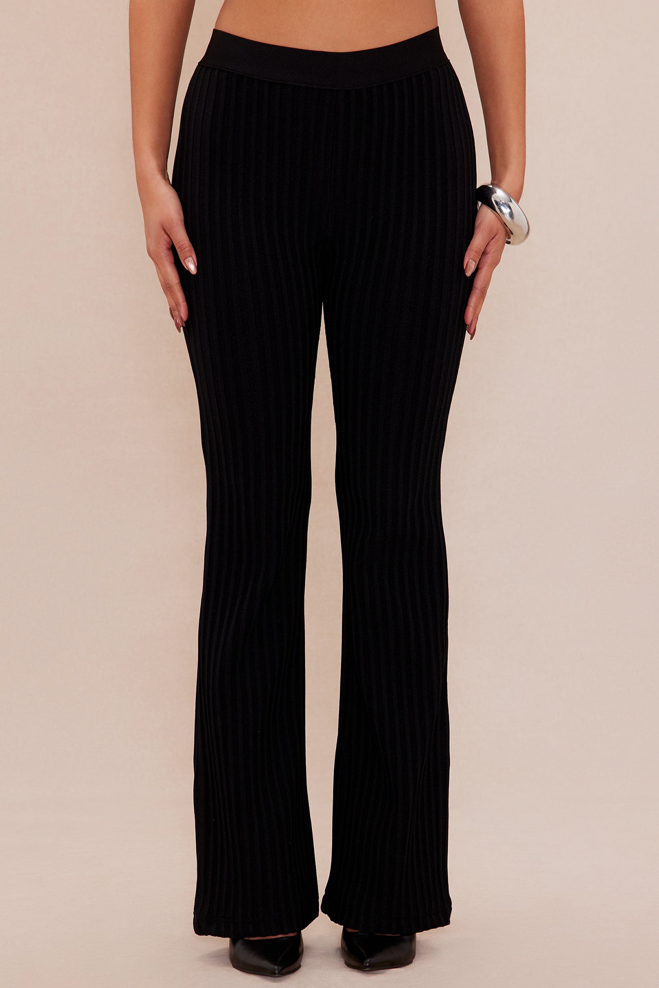 Nelly Bandage Flare Pant - Black