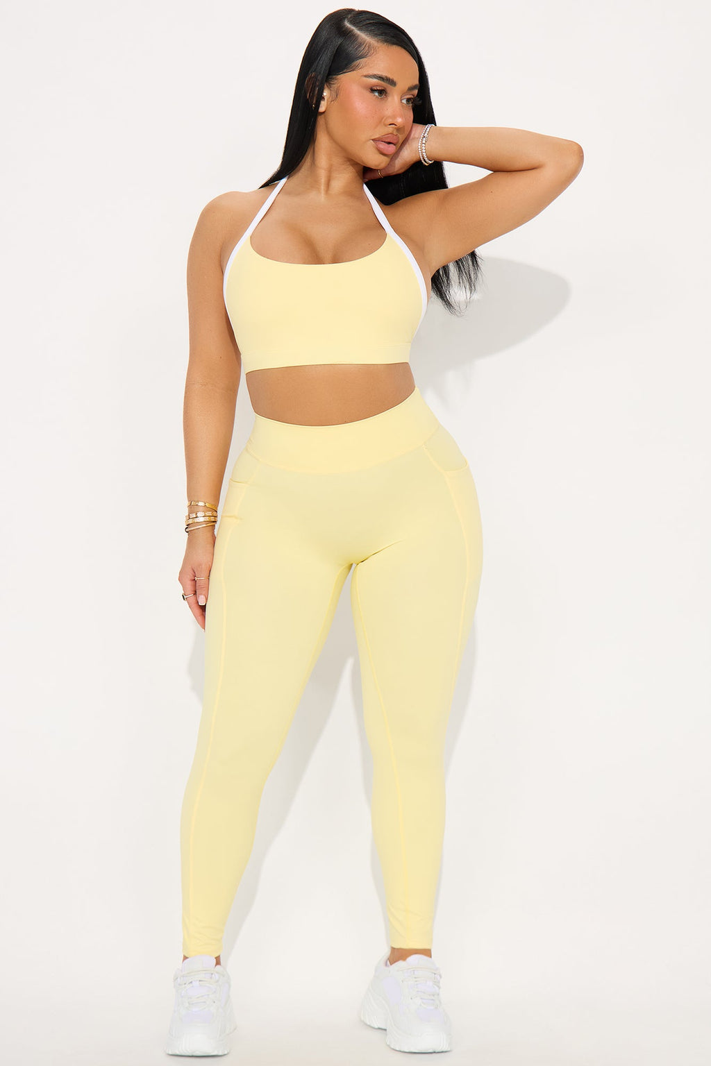Tennis Club Sports Bra - Butter Yellow