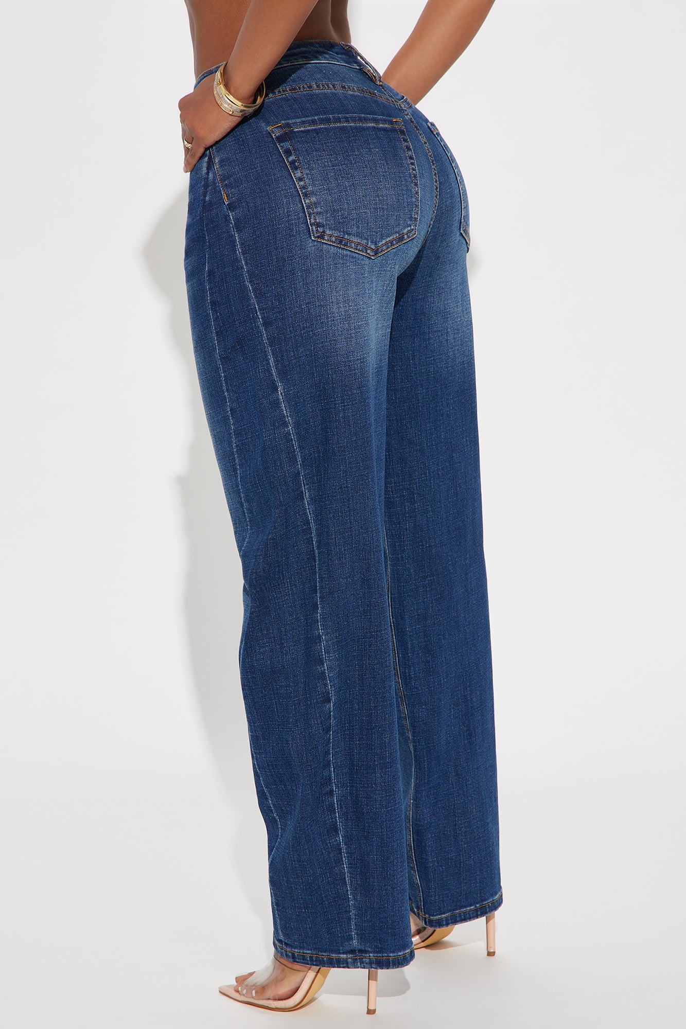 Maven Barrel Leg Jeans - Dark Wash