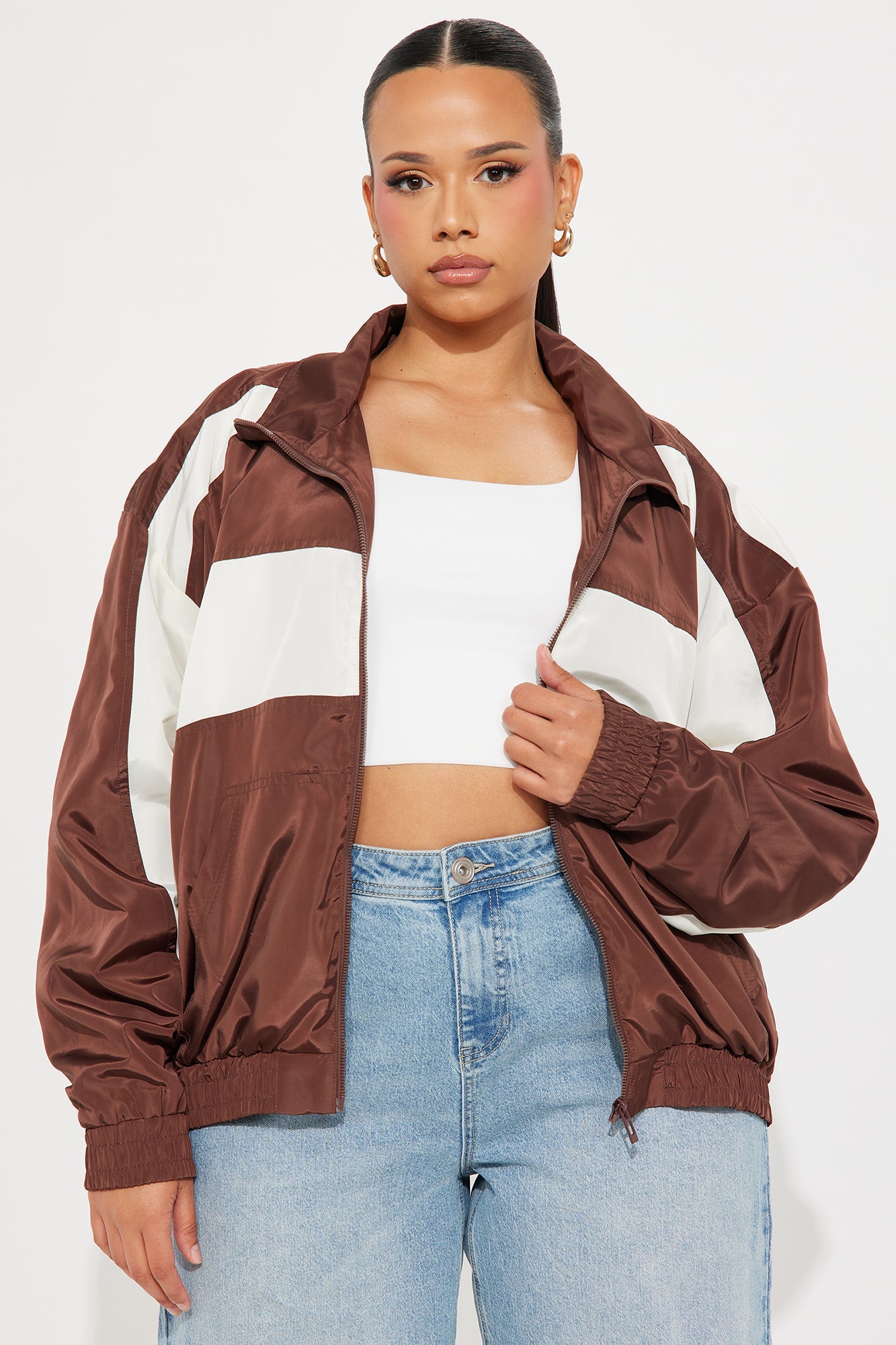 Gone Hiking Windbreaker - Chocolate/Combo