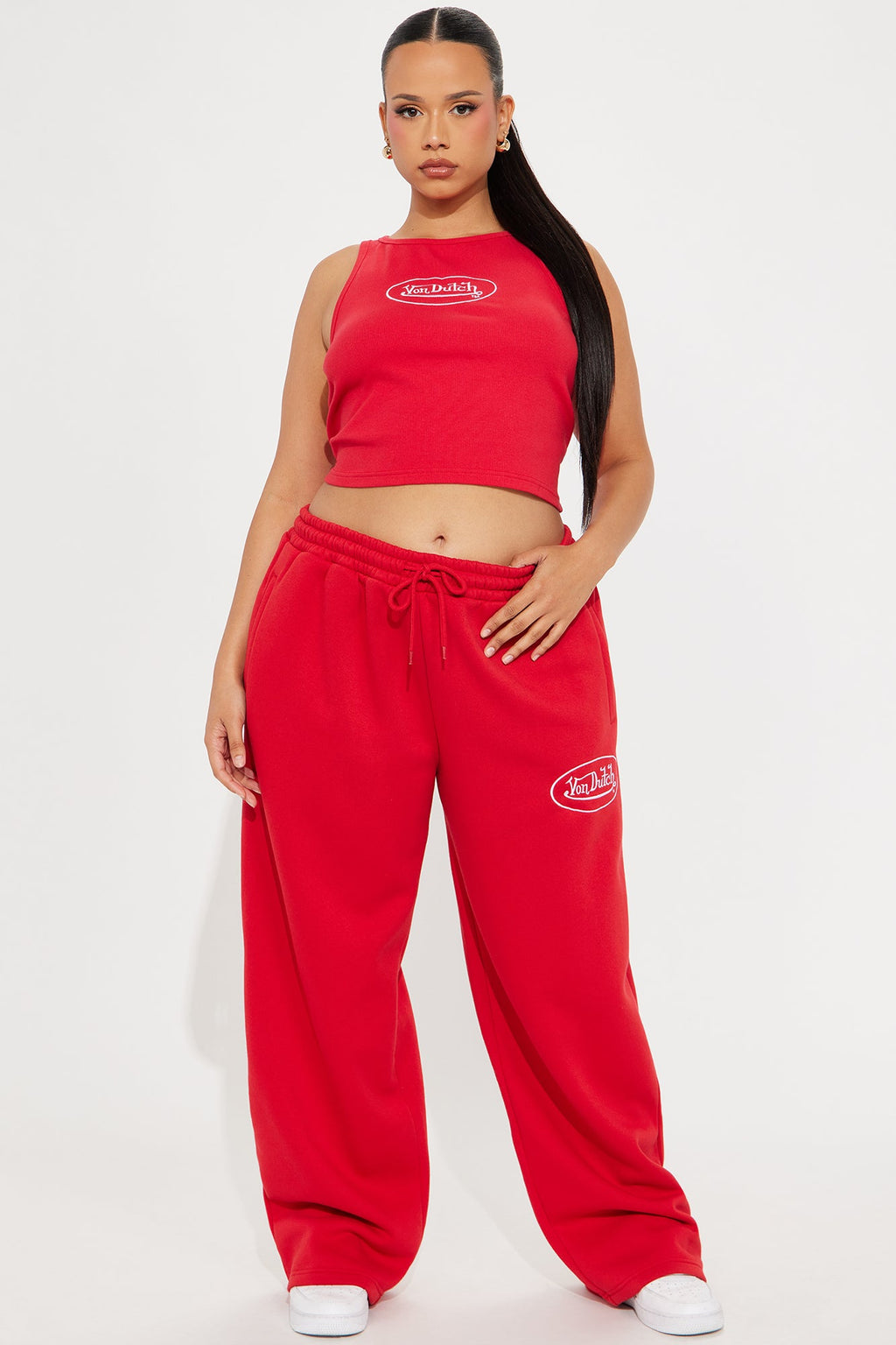 Von Dutch Timeless Tank Top - Red/White