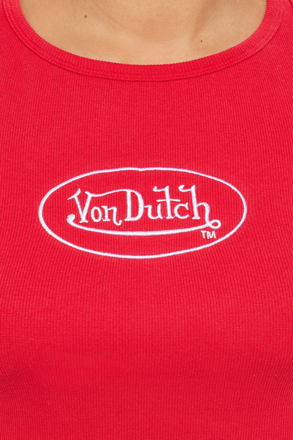 Von Dutch Timeless Tank Top - Red/White