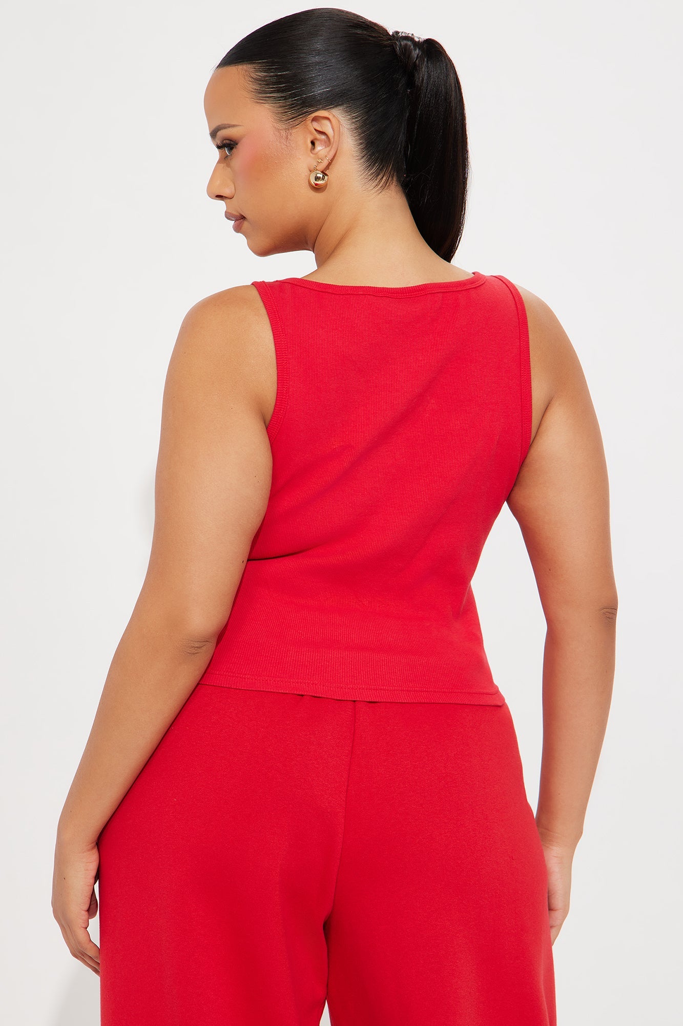 Von Dutch Timeless Tank Top - Red/White