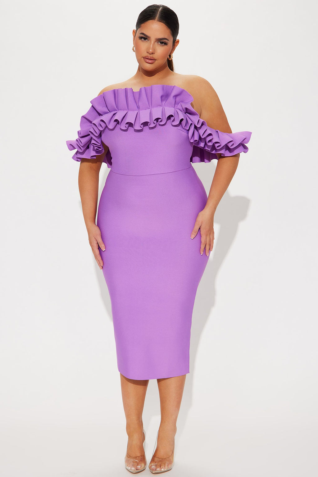 Statements Like This Midi Dress - Purple