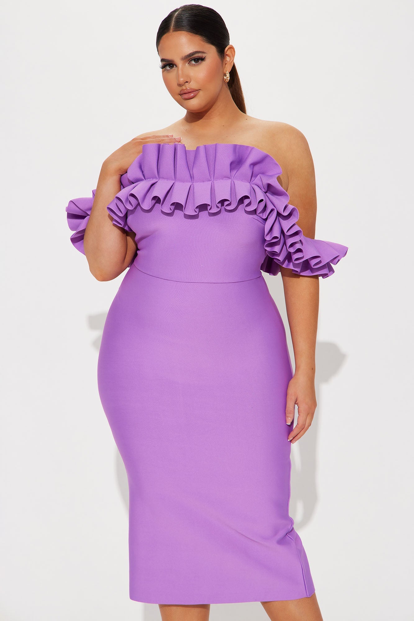 Statements Like This Midi Dress - Purple