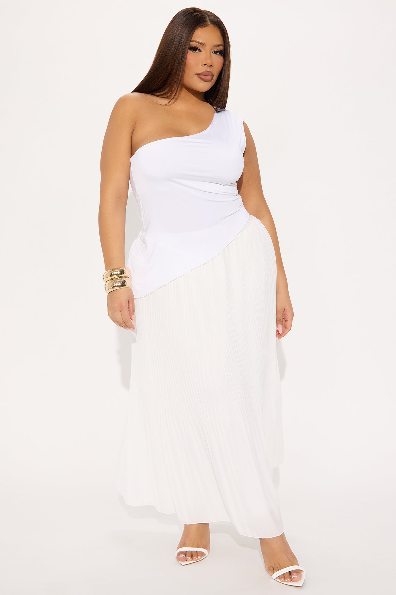 Everything To You Pleated Midi Skirt - Ivory