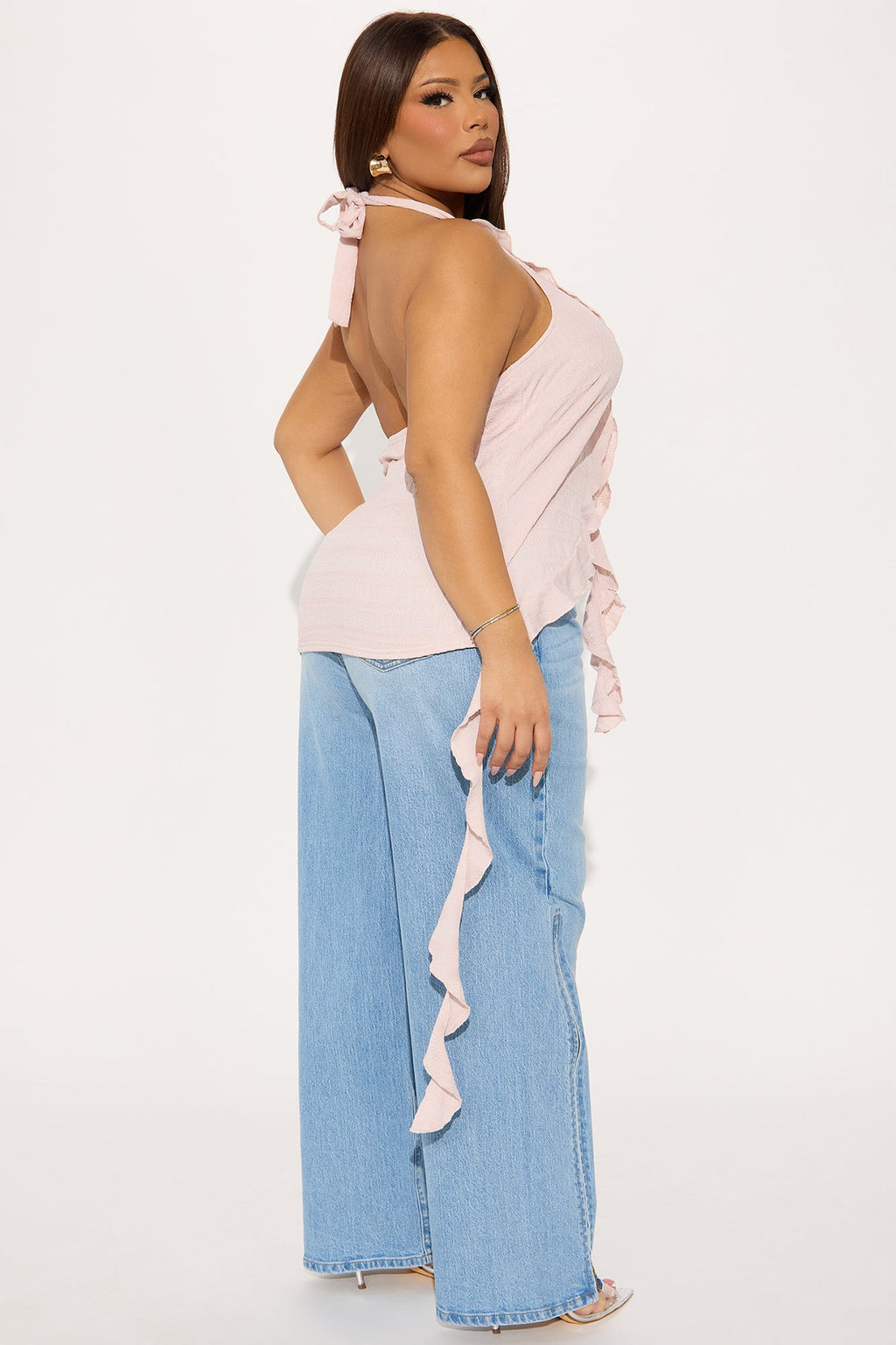 Hello Rose Halter Top - Blush