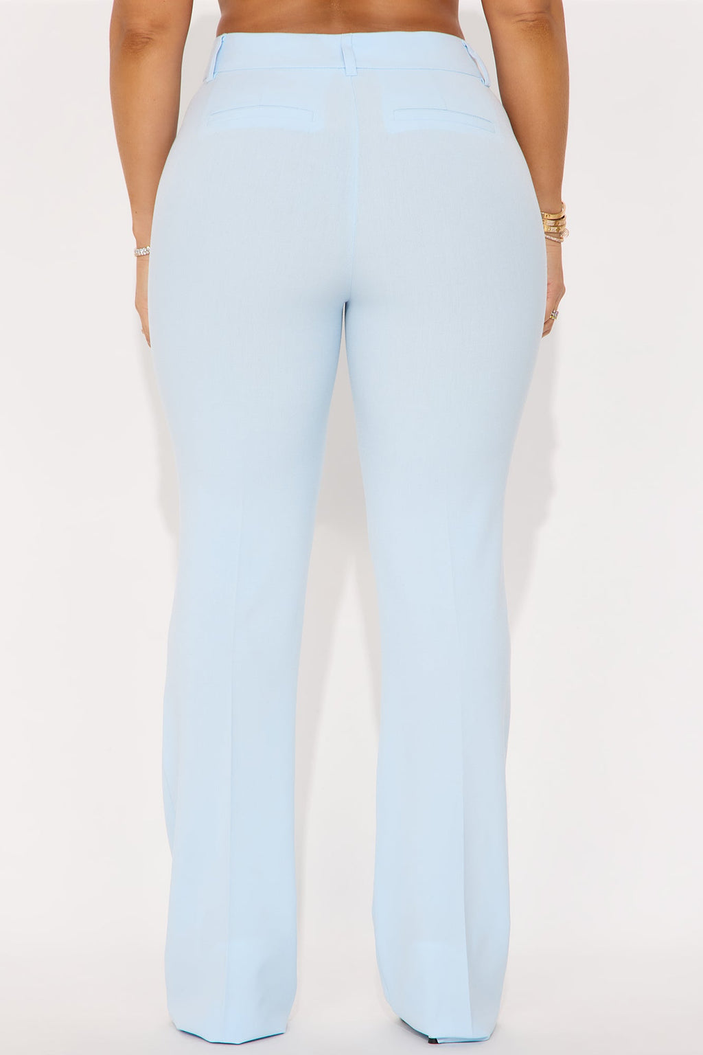 Tasha Dressy High Rise Pants - Light Blue