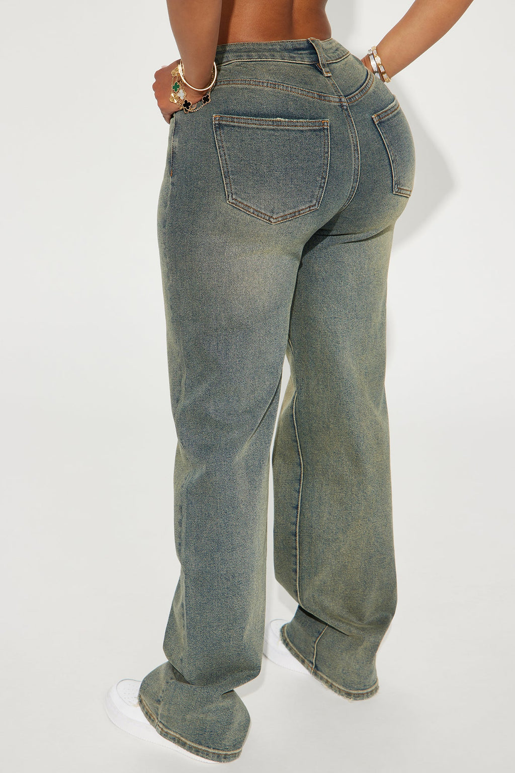 Left Him Speechless Straight Leg Jeans - Vintage Wash