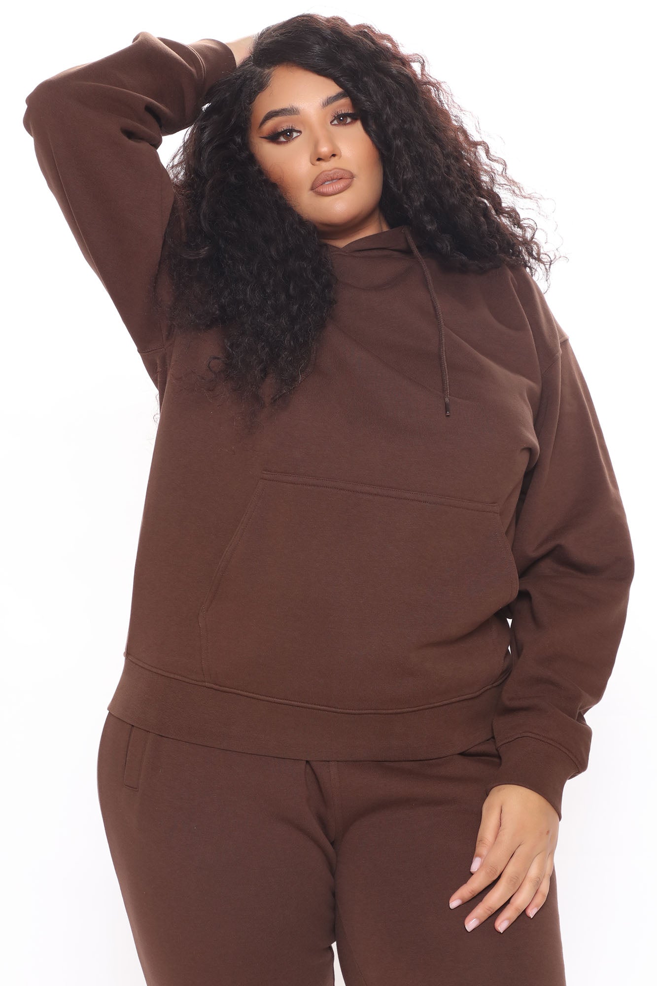 Stole Your Boyfriend's Oversized Hoodie - Chocolate