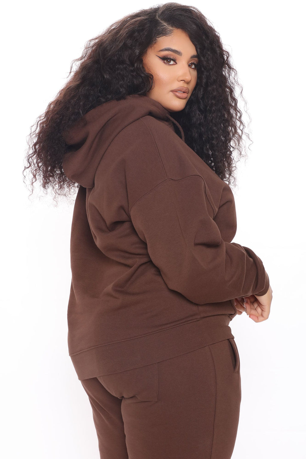 Stole Your Boyfriend's Oversized Hoodie - Chocolate