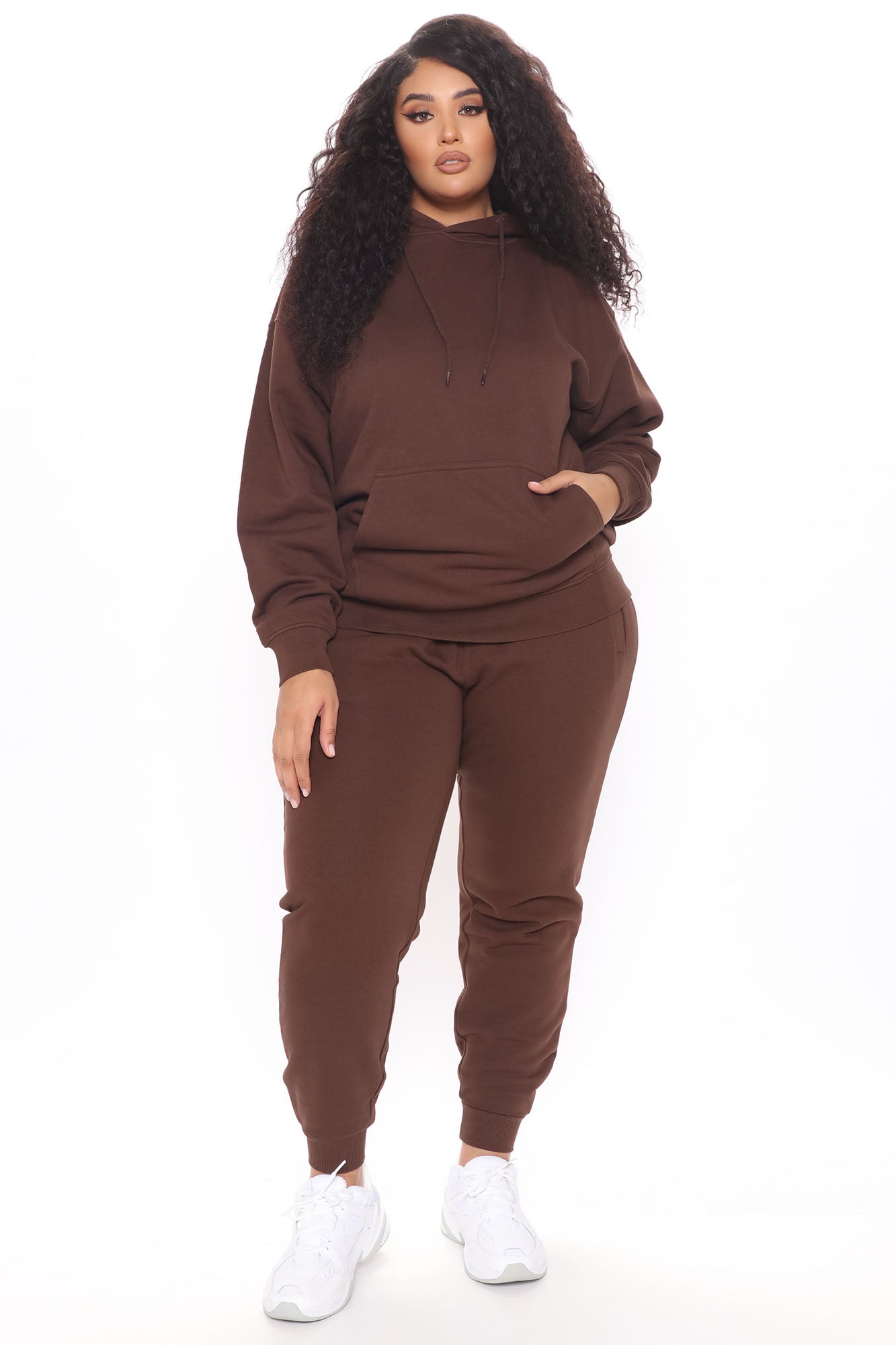 Stole Your Boyfriend's Oversized Jogger - Chocolate