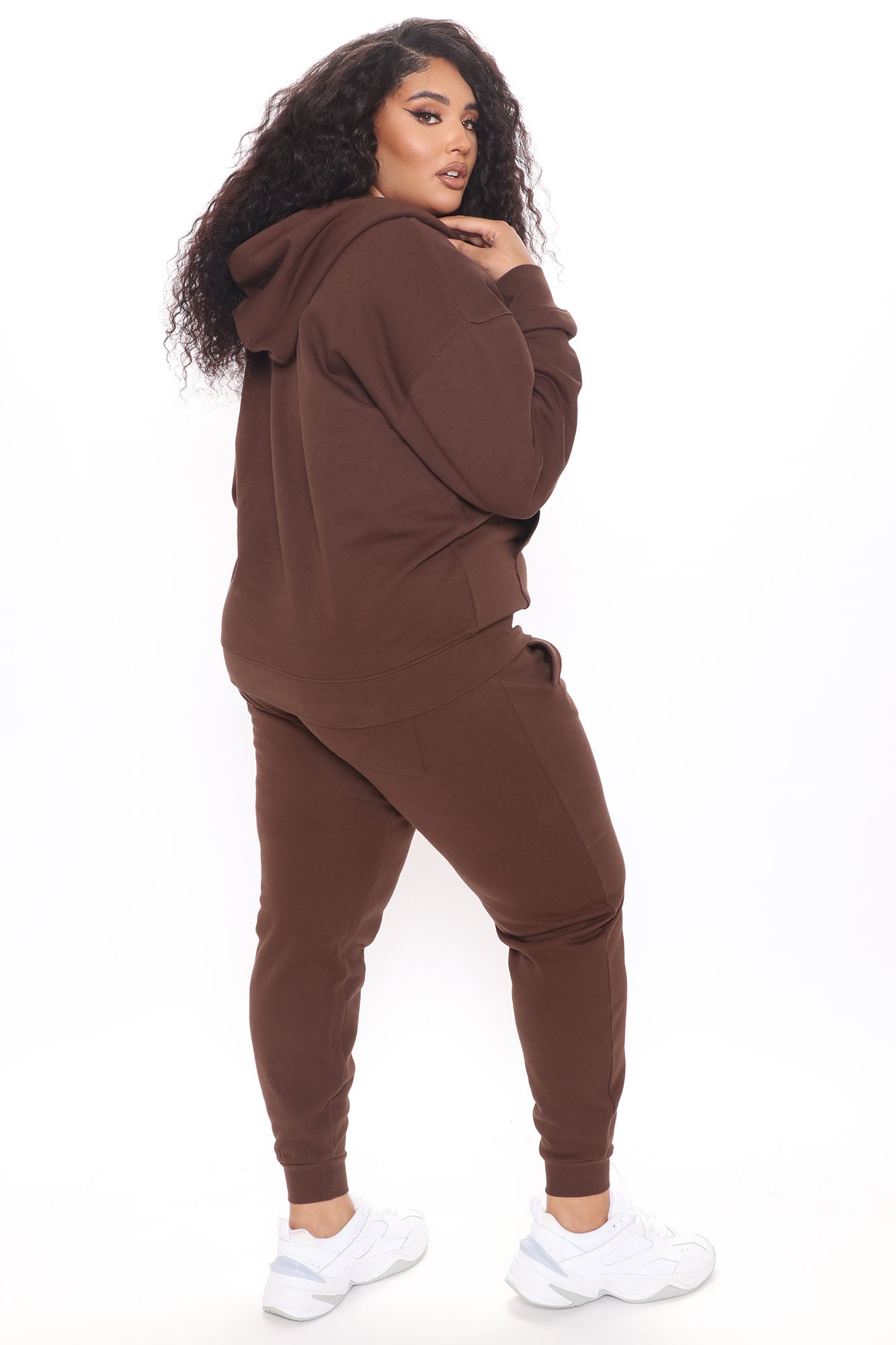 Stole Your Boyfriend's Oversized Jogger - Chocolate