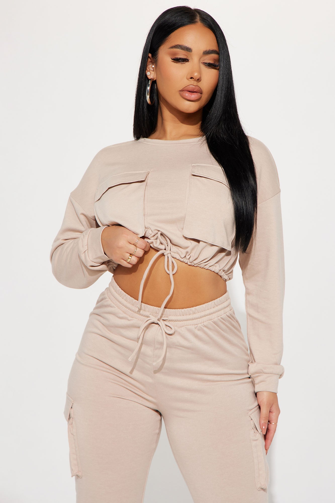 Finding Time Jogger Set - Taupe